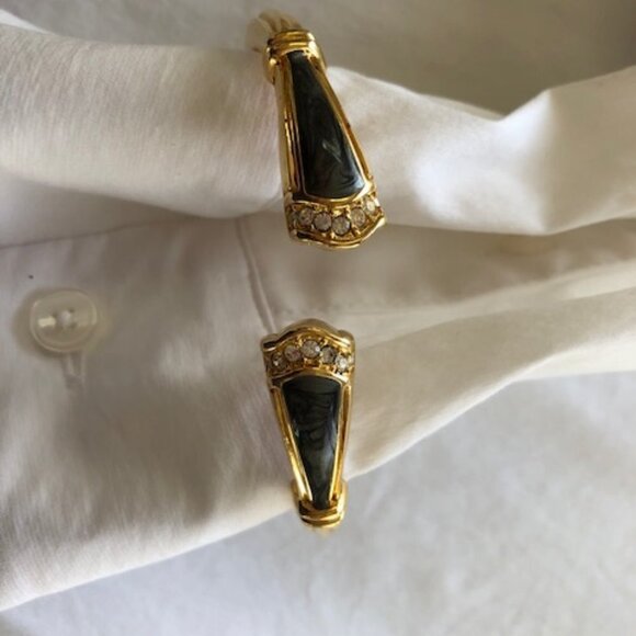 KENNETH JAY LANE for Avon Duchess Collection Panther Enamel Crystal Gold… - Picture 3 of 15